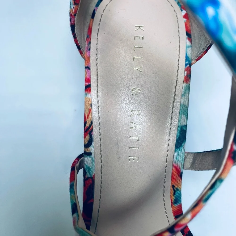 Kelly & Katie Multicolor Floral Heels